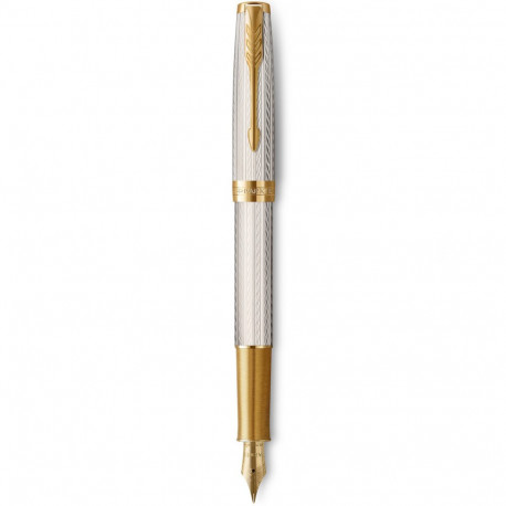 Ручка перьевая Parker SONNET Silver Mistral GT FP F 88 611