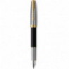 Ручка перьевая Parker SONNET Metal & Black Lacquer GT FP F 68 111