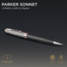 Ручка кулькова Parker SONNET Metal & Grey Lacquer PGT BP 68 232
