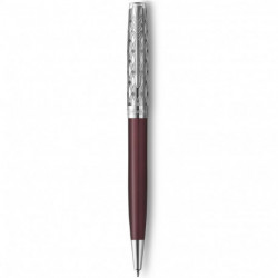 Ручка шариковая Parker SONNET Metal & Red Lacquer CT BP 68 332