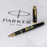 Ручка-роллер Parker IM UKRAINE Black GT RB Трезубец с орнаментом 22022_T1366u