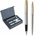Набір Parker JOTTER Stainless Steel GT FP+BP (перова + кулькова)