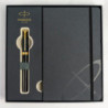 Набір Parker INGENUITY Black Lacquer GT FP F (перова ручка + блокнот Parker)