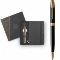 Набор Parker SONNET Black Lacquer GT BP (шариковая ручка + блокнот Parker)