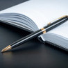 Набор Parker SONNET Black Lacquer GT BP (шариковая ручка + блокнот Parker)