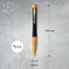 Набор Parker URBAN Muted Black GT BP (шариковая ручка + блокнот Parker)