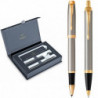 Набор Parker IM Brushed Metal GT RB+BP (роллер + шариковая)