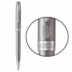 Ручка кулькова Parker SONNET UKRAINE Stainless Steel CT BP Тризуб біл. 84232_T001w