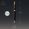 Ручка кулькова Parker SONNET UKRAINE Matte Black Lacquer GT BP Тризуб 84832_T001y