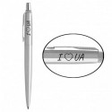Ручка кулькова Parker JOTTER UKRAINE Stainless Steel CT BP I Love UA 16132_T207b