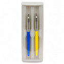 Набор Parker JOTTER UKRAINE Originals Blue CT GEL + Yellow CT BP (гелевая и шариковая ручка)