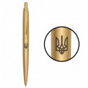 Ручка шариковая Parker JOTTER XL UKRAINE Monochrome Gold GT BP Трезубец 12532_T001b
