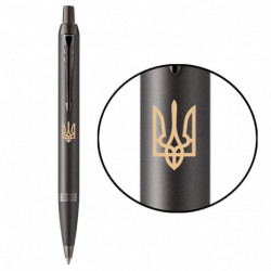 Ручка шариковая Parker IM Professionals UKRAINE Monochrome Titanium BP Трезубец 28032_T001y