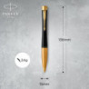 Ручка шариковая Parker URBAN UKRAINE Muted Black GT BP Трезубец 30035_T001y