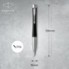 Ручка шариковая Parker URBAN UKRAINE Muted Black CT BP Трезубец 30135_T001y