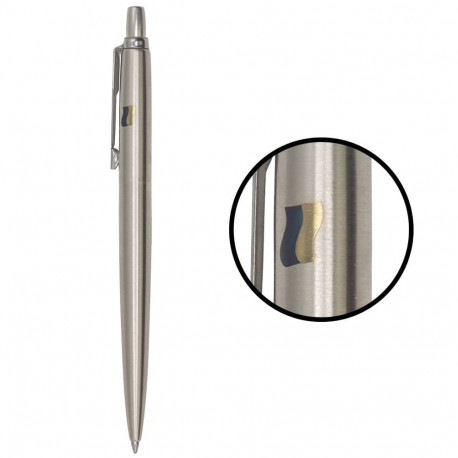 Ручка кулькова Parker JOTTER UKRAINE Stainless Steel CT BP Прапор синьо-жовт. на ковп. 16132_T008c2