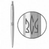 Ручка кулькова Parker JOTTER UKRAINE Stainless Steel CT BP Тризуб ЗСУ (глад.) 16132_T039t