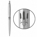 Ручка шариковая Parker JOTTER UKRAINE Stainless Steel CT BP Трезубец из колосков 16132_T059b