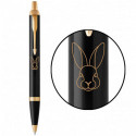 Ручка шариковая Parker IM Black GT BP Кролик 22032_Z201y