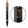 Ручка шариковая Parker IM Black GT BP Черный Водяной Кролик 22032_Z203y