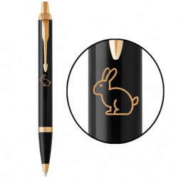 Ручка шариковая Parker IM Black GT BP Черный Кролик 22032_Z204y