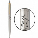 Ручка шариковая Parker JOTTER Stainless Steel GT BP Кролик 2023 16032_Z208b