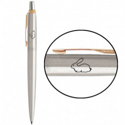Ручка шариковая Parker JOTTER Stainless Steel GT BP Водяной Кролик 16032_Z215b