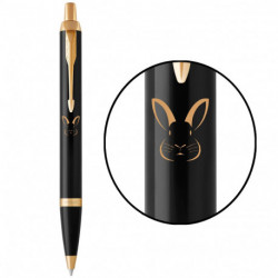 Ручка шариковая Parker IM Black GT BP Добрый Кролик 22032_Z205y