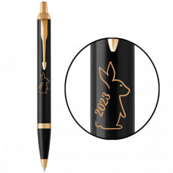Ручка шариковая Parker IM Black GT BP Кролик 2023 22032_Z208y