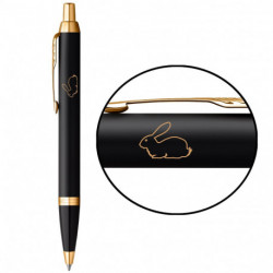 Ручка шариковая Parker IM Black GT BP Водяной Кролик 22032_Z215y