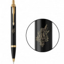 Ручка шариковая Parker IM Black GT BP Трезубец с пшеницей 22032_T066y