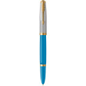 Ручка перова Parker PARKER 51 Premium Turquoise GT FP F 56 411