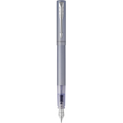 Ручка перьевая Parker VECTOR XL Metallic Silver Blue CT FP F 06 111
