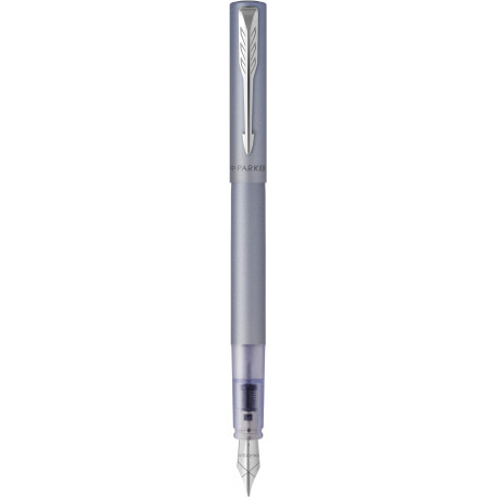 Ручка перьевая Parker VECTOR XL Metallic Silver Blue CT FP F 06 111