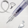 Ручка перьевая Parker VECTOR XL Metallic Silver Blue CT FP F 06 111