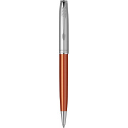 Ручка шариковая Parker SONNET Essentials Metal & Orange Lacquer CT BP 83 032