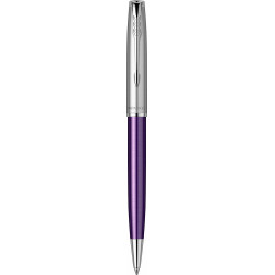 Ручка шариковая Parker SONNET Essentials Metal & Violet Lacquer CT BP 83 432
