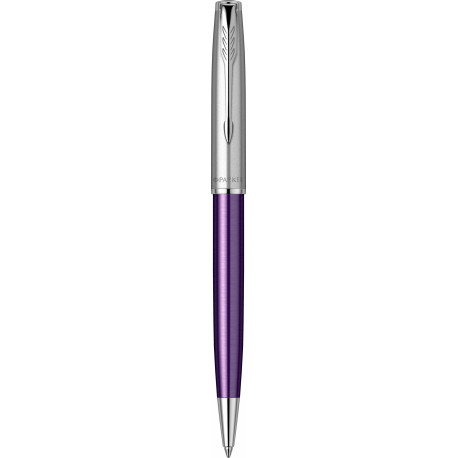 Ручка шариковая Parker SONNET Essentials Metal & Violet Lacquer CT BP 83 432