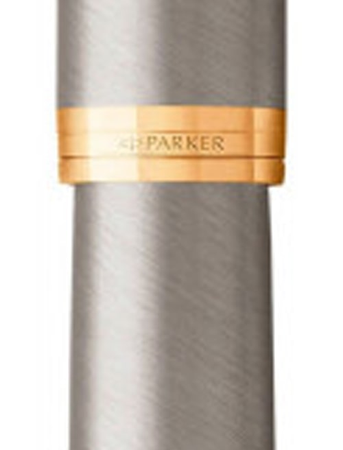 Ручка-ролер Parker IM Brushed Metal GT RB блістер 22 226