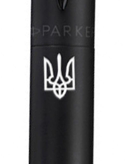 Ручка шариковая Parker JOTTER XL Monochrome Black BT BP Трезубец 12432_TR