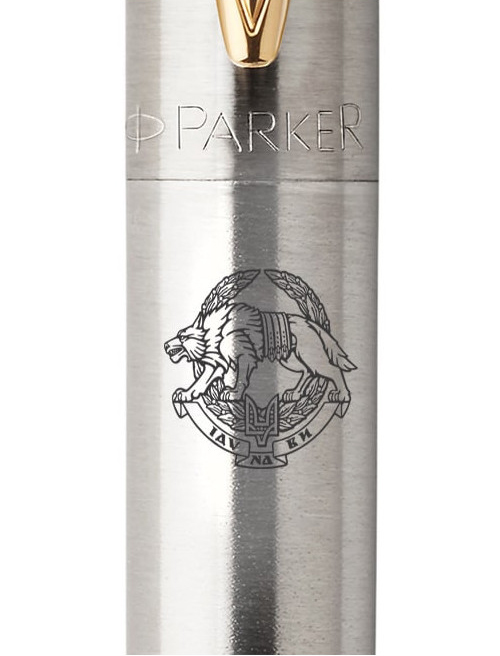 Ручка кулькова Parker JOTTER ARMY Stainless Steel GT BP Емблема ССО ЗСУ 16032_W016b